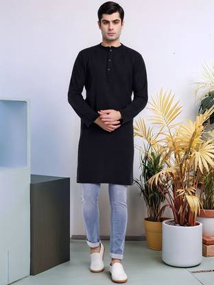 Moda Rapido Men Solid Straight Kurta