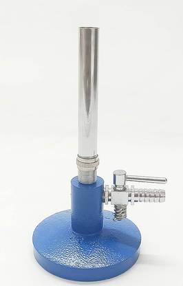 ISKO Bunsen Burner with heavy weight Base (Medium, Without Stopcock) Laboratory Bunsen Burner