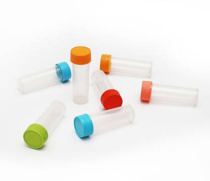 HOMEOTRADE ONE DRAM BOTTLE - 5 ml Homeopathic Plastic Bottles (New) Transparent. Laboratory Dropper Bottle