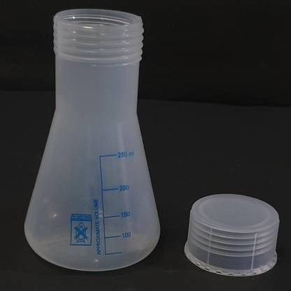Vedicta Clear Laboratory Chemical Conical Flask 250 ml Laboratory Dropper Bottle