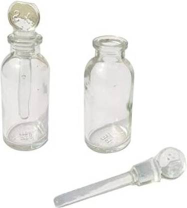 HAMMER MAN Gold Testing Empty Bottle 4PC & Cap Laboratory Dropper Bottle