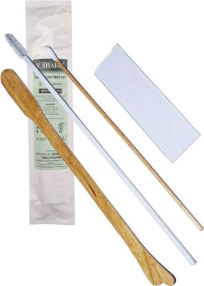 V SHAJAG Pap Smear Test Kit( Brush +Scraper +Glass Slide +Sample Collector)-Pack of 5 Standard Slide