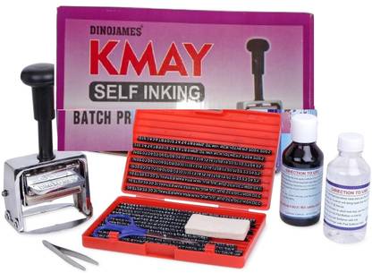 dinojames KMAY Batch coding Machine 3mm Label Stamping Machine