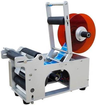CMI MT-50 HEAVY DUTY SEMI AUTOMATIC ROUND BOTTLE LABELING MACHINE MADE IN INDIA Label Stamping Machine