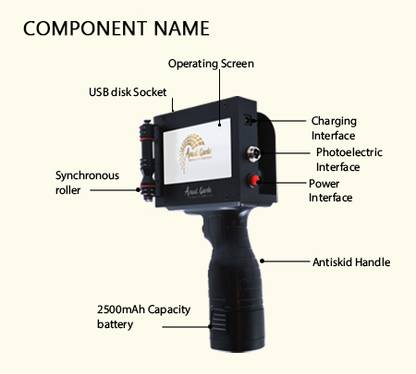 Avant Garde 12.7mm Smart Date Coder Thermal Inkjet Printer Ink Coding machine LED Screen Label Stamping Machine