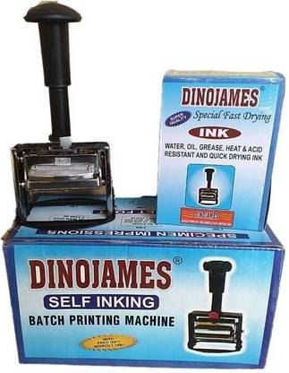 dinojames Batch coding Machine Label Stamping Machine