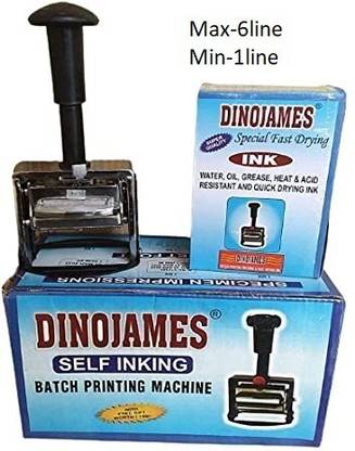 dinojames Batch Coder Label Stamping Machine