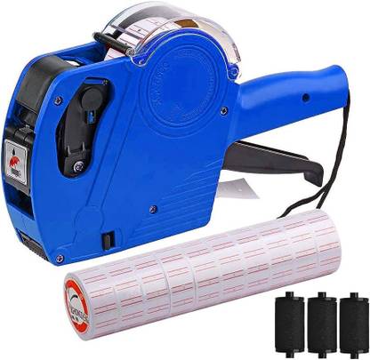 RPS 8 Digits Price Tag Gun Included 10 Labels roll,Label Stamping Machine Label Label Stamping Machine