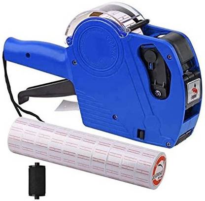 dinojames 8 Digits Price Labeller Printing Rate Printer Label Gun with 4000 Label Stickers Label Stamping Machine