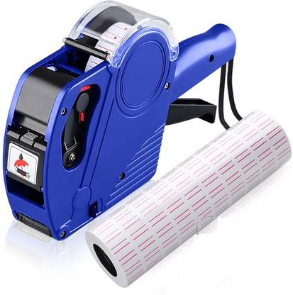 dinojames price laberer,1 pre-inserted leval roll and 10 spareink roller Label Stamping Machine