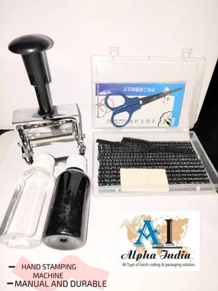ALPHA Manual batch printing machine (3mm ) Groove type / AK3-AT1-GL-M-X Label Stamping Machine