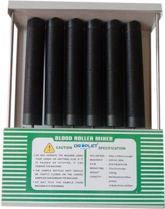 Droplet Blood Roller Mixer Spinner 6 roller for Labortary General Purpose