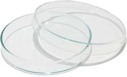 Kambojtraders D&A Borosilicate Glass Petri Dish 75mm Pack of 2 | Laboratory Watch Glass