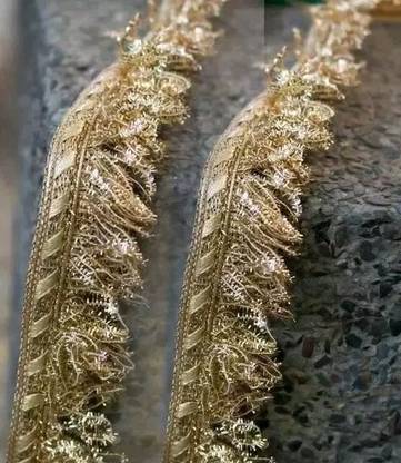 SHIVCHAKRA 8.5 MTR GOLD beautiful lace-01 Decoration ,Suits, Blouses, Dupatta, Chunri and Craft Lace Reel