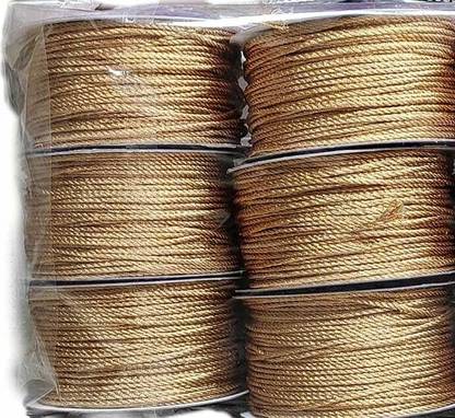 PLANET WORLD Blouse Dori 6 Pieces best quality material in Golden Zari Dori (each 10 m) Blouse Dori 6 Pieces best quality material in Golden Zari Dori (each 10 m) Lace Reel