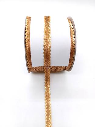 labh group Golden double side simple siquence lace border Lace Reel