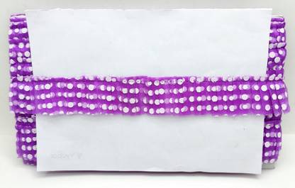 KURLZ K_405165_Lavender 40mm Polka Printed Net Frill For Lehenga, Dupatta, DIY Art Craft | Size: 9 Yards Lace Reel