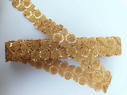 Swag Enterprises FOOL-PATTI-GOLDEN-9MTR FOOL-PATTI-GOLDEN-9MTR Lace Reel