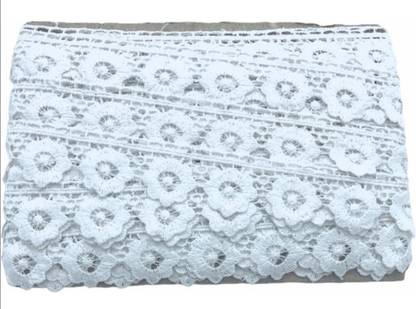 TULSI ENTERPRISE Cotton Full Beautiful Floral Cotton (9mtr) Lace For saree, Blouse, Dupatta, Lehnga,Vagha Lace Reel