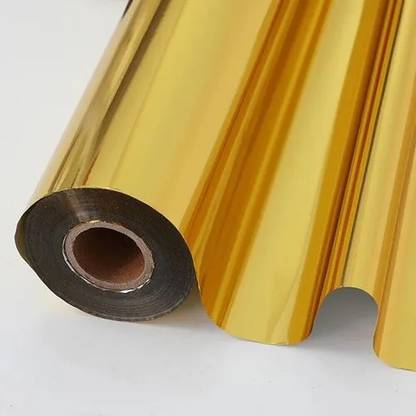 Aurora 120 Meter Metallic Gold Hot Stamping Foil for laser jet A4 Laminating Sheet