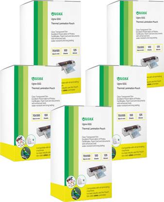 UGNA Id Card PVC Thermal Lamination Pouch, Lamination cover Pouch Sheet Business Card Laminating Sheet