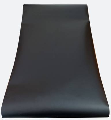 Steko {12 x 60 Inch} PLAIN BLACK {Matte Finish} Self Adhesive Lamination Sheet Roll Laminating Sheet