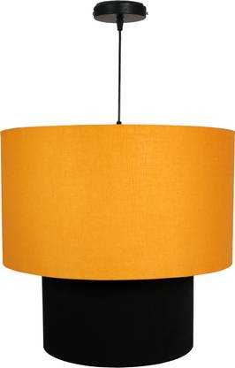 Hadisha lampshade DUAL DRUM CEILING LAMP LARGE,YELLOW BLK GOLDEN Ceiling Lights Lamp Shade