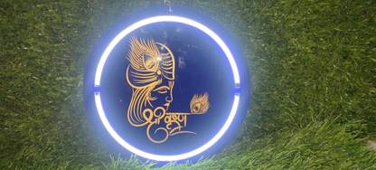AJOX Shree Krishna Neon Light Wall Lights Lamp Shade