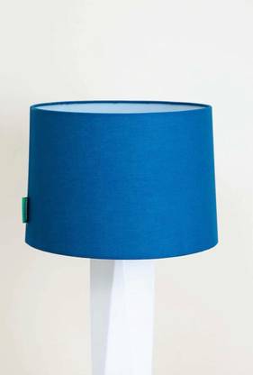 Smith Light Blue Fabric Hand Rolled Drum Shade for Table Lamps HOme decor Table Lamps Lamp Shade