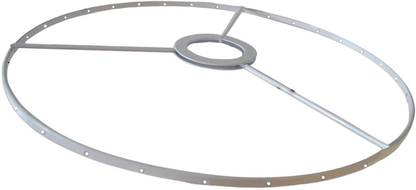 Calandis Lamp Shade Frame Ring DIY Tabletop Light Stand Holder Light Cover White 28cm Table Lamps Lamp Shade