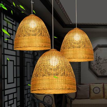BNF Bamboo Pendant Lampshade Hanging Ceiling Light Cover Shade 15.75X15.75Inch Hanging Lights (Pendant Lights) Lamp Shade