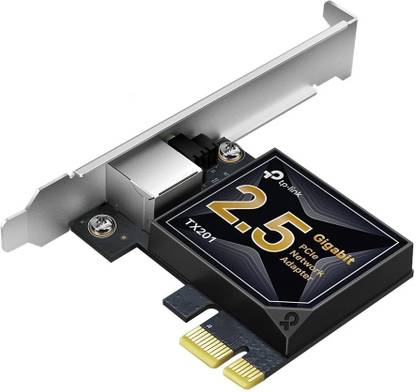 TP-Link TX201 2.5 Gigabit PCIe Network Low-Profile and Full-Height Brackets Wired Ethernet Lan Adapter compatible with Linux, Windows