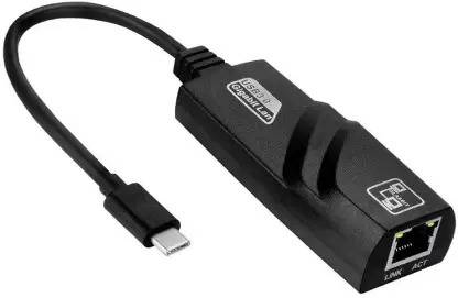 ULTRABYTES USB C to Ethernet Adapter, USB 3.0 Type C to RJ45 Cat5 Ethernet Adapter Wired Ethernet Lan Adapter compatible with Windows, Mac