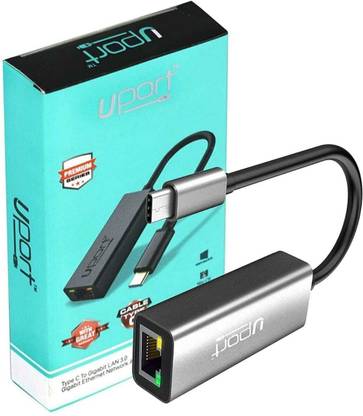 UPort Type C to LAN Gigabite 3.0 100/1000MBPS Wired USB Lan Adapter compatible with Windows, Mac, Linux