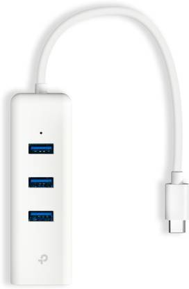 TP-Link UE330C USB Type-C 3-Port Hub & Gigabit Ethernet Adapter Wireless Ethernet Lan Adapter compatible with Linux, Mac, Windows