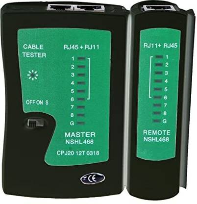 Computer Network Cable Tester Cable Tester RJ11+RJ45 Wired Ethernet Lan Adapter compatible with Windows