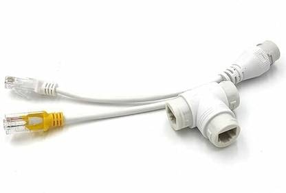 VOOCME POE Splitter/Multiplexer 2-in-1 Network Cabling Connector Lan Adapter Wired Ethernet Lan Adapter compatible with Linux, Mac, Ubuntu, Windows