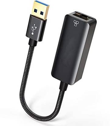REVALS USB Ethernet Adapter Aluminum USB 3.0 Network Gigabit RJ45 LAN Converter Black Lan Adapter