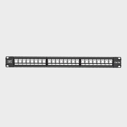 MX 24 Port CAT5E Patch Panel with IO Without Shutter & with Cable Management System Wireless Ethernet Lan Adapter compatible with Mac, Linux, Windows