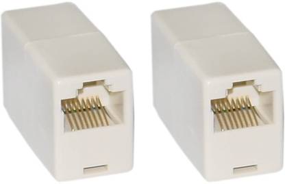 Lynacz Rj45 Connector ethernet Coupler LAN Adapter (1 pcs) Lan Adapter (100 Mbps) Lan Adapter