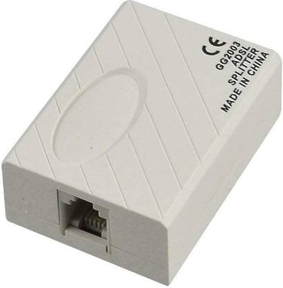 Red Champion Splitter for Landline Telephone and Broadband Modem Box Internet Phone Filter Wired USB Lan Adapter compatible with Windows