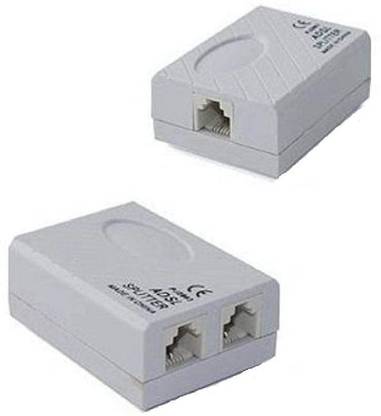 Red Champion ADSLVDSLAPDT Splitter for Landline Broadband & Phone Modem Box Internet Phone Lan Adapter