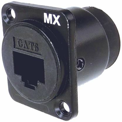 MX RJ-45 Female To RJ-45 Female Panel Mounting Connector (1pcs) Wireless Ethernet Lan Adapter compatible with Mac, Linux, Windows