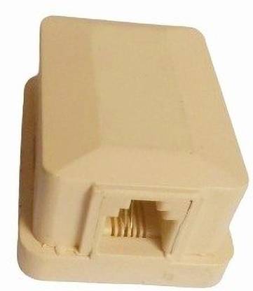 Tri Single RJ11 Port Telephone Junction Surface Rosette Modular Connection box 1pc Lan Adapter