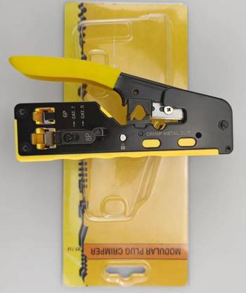 VOOCME RJ45 RJ11 Modular Plug Crimper Lan Adapter