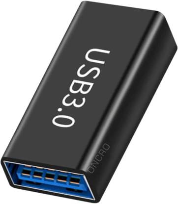 ONCRO usb female to female connector adapter coupler A 3.0 jointer extender converter Wired USB Lan Adapter compatible with Windows, Mac