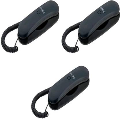 Alcatel Temporis Mini Slim wall Mountable Handy Phone - 3 Pcs Corded & Cordless Landline Phone
