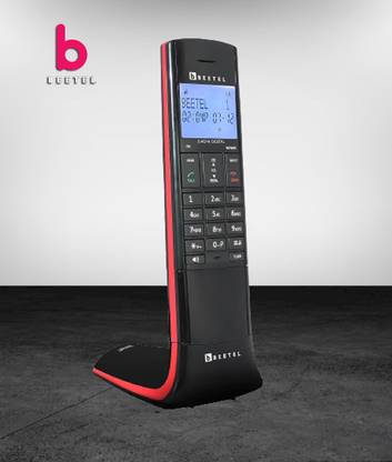 Beetel Newly Launched X95 Flagship Designer Cordless landline (X95)(Black/Red) Cordless Landline Phone with Answering Machine
