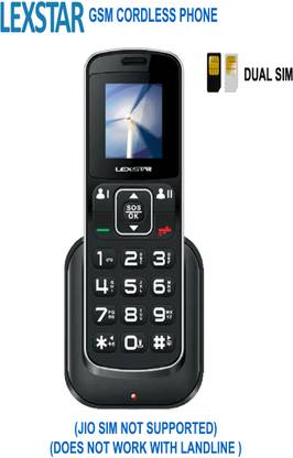 Lexstar LX4G-2 GSM CORDLESS PHONE Cordless Landline Phone Price in ...