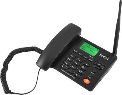 Beetel Wireless with LED Display Dual Sim GSM Cordless Landline Phone with Answering Machine
